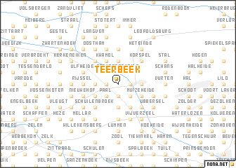 map of Teerbeek