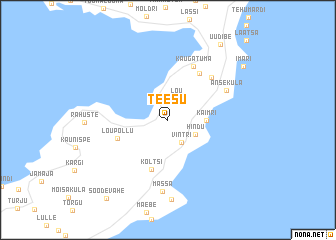 map of Teesu