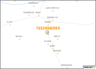 map of Teevahainen