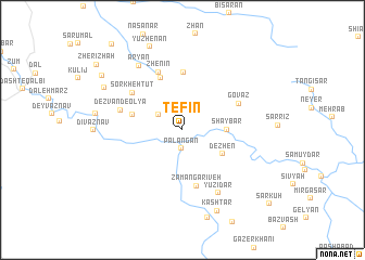 map of Tefīn