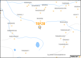 map of Tefza