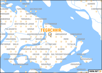 map of Tegāchhia