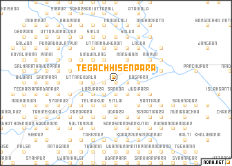 map of Tegāchhi Senpāra