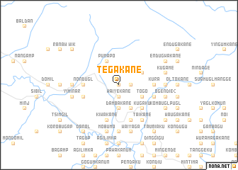 map of Tegakane