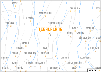 map of Tegalalang