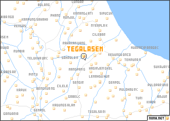 map of Tegalasem