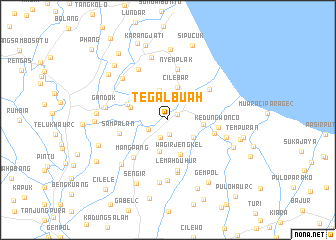 map of Tegalbuah