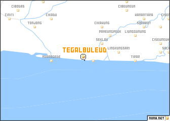 map of Tegalbuleud