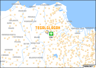 map of Tegalglagah