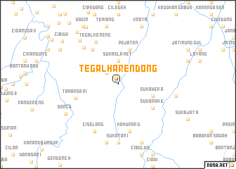 map of Tegalharendong
