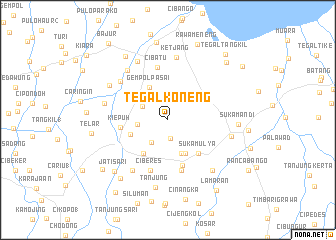 map of Tegalkoneng