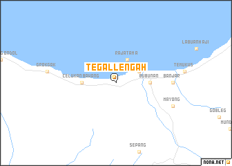 map of Tegallengah