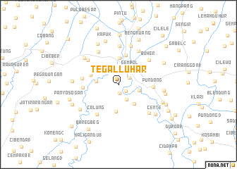 map of Tegalluhar