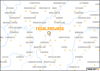 map of Tegalpanjang