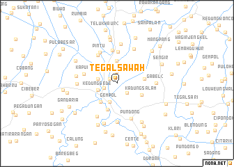 map of Tegalsawah