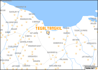 map of Tegaltangkil