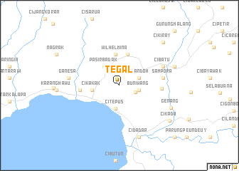 map of Tegal