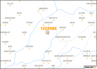 map of Tʼegamba