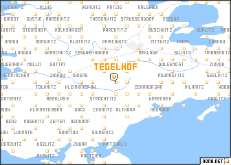 map of Tegelhof