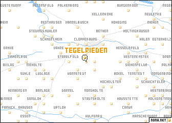 map of Tegelrieden