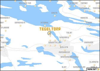 map of Tegeltorp