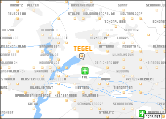 Tegel (Germany) map - nona.net