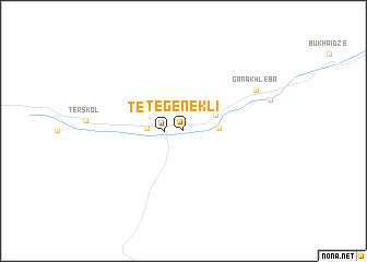 map of Tegenekli