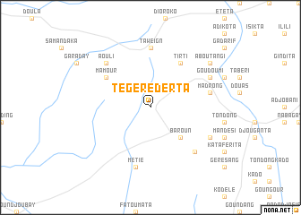 map of Tégéré Derta