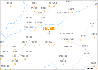 map of Tegeri