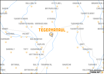 map of Tegerman-Aul