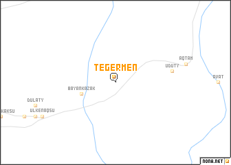 map of Tegermenʼ