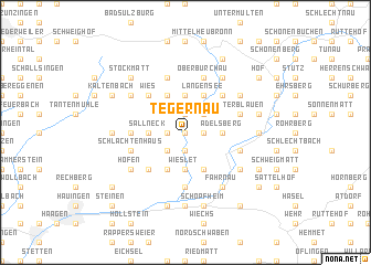 map of Tegernau