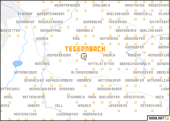 map of Tegernbach