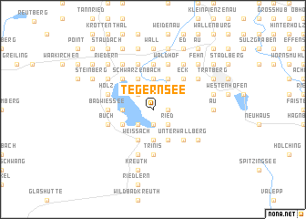 map of Tegernsee