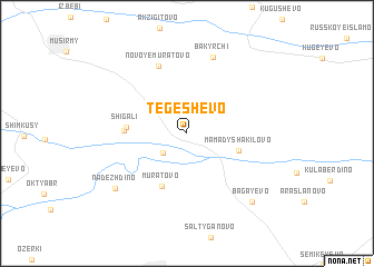 map of Tegeshevo