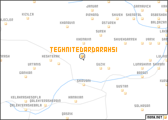 map of Teghnīt-e Dār Darahsī