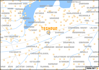 map of Teghpur