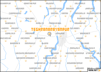 map of Teghra Nārāyanpur