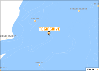 map of Teginskiye