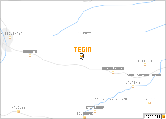 map of Tegin