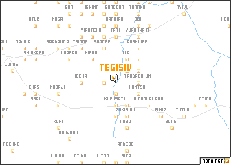 map of Tegisiv