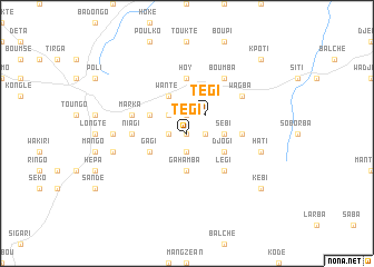 map of Tégi