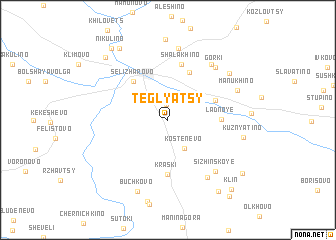 map of Teglyatsy