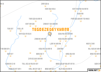 map of Tégoézédey Kwara