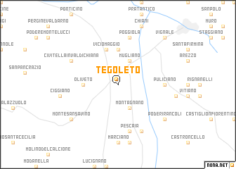 map of Tegoleto