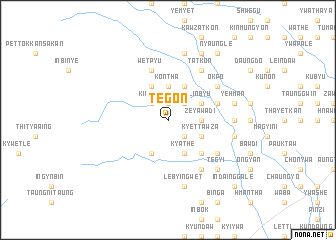 map of Tegon