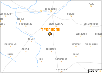 map of Tégourou