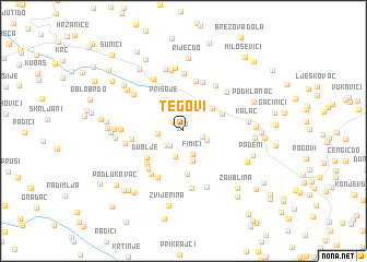 map of Tegovi