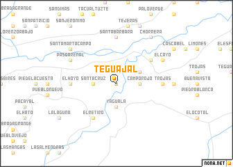 map of Teguajal