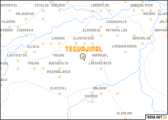 map of Teguajinal